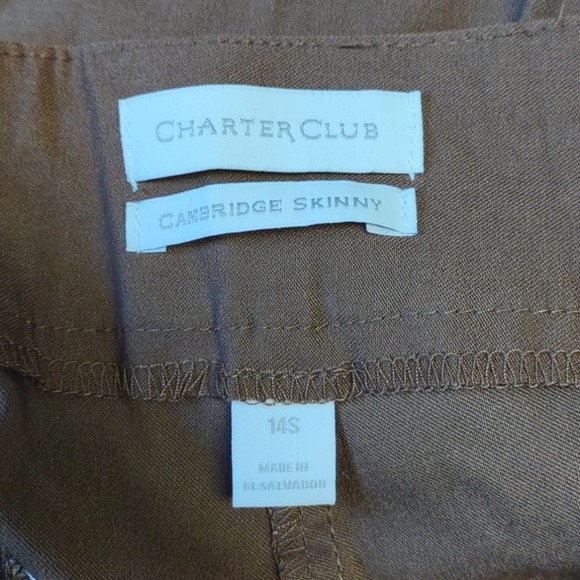 Charter Club Cambridge Slim Ponte Pants 14 Short - Picture 6 of 11